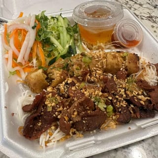 57. Bún Thịt Nướng, Chả Giò - Pork & Egg Roll