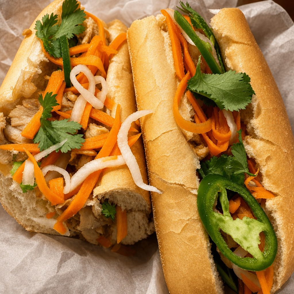 BM-S4 - Bánh Mì Đậu Hũ Xào Xả Ớt - Lemongrass Tofu.