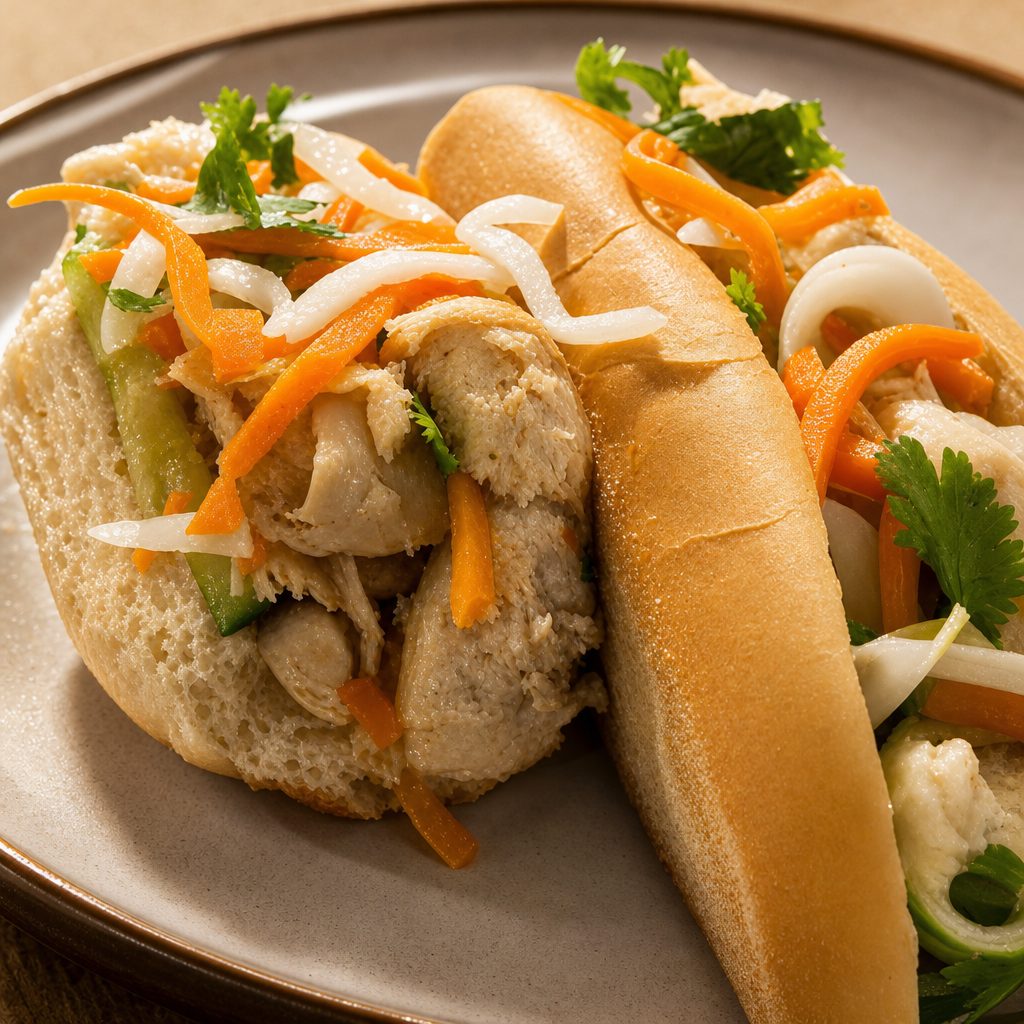 BM-S2 - Bánh Mì Gà Xào Xả Ớt - Lemongrass Chicken.