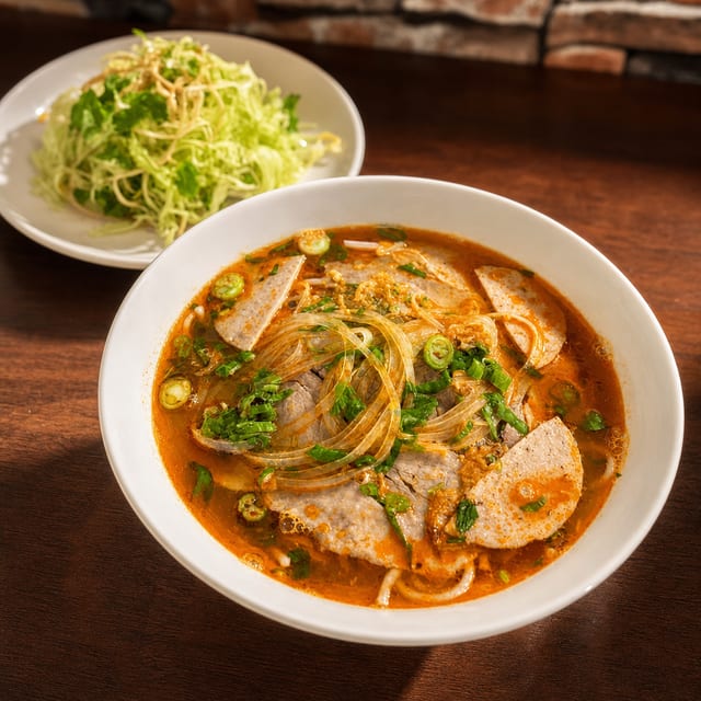 80. Bún Bò Huế - Beef, Pork, and Vietnamese Ham.