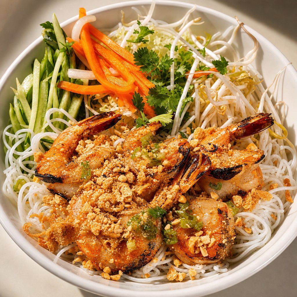 62. Bún Tôm Nướng - Grilled Shrimp.