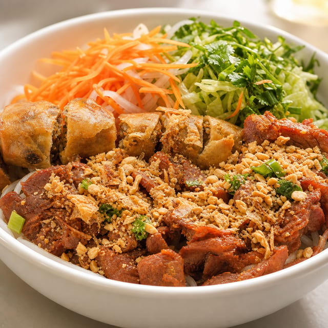 59. Bún Thịt Nướng, Chả Giò, Nem Nướng - Pork, Egg Roll, & Grilled Pork Sausage.